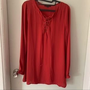 Staccato Long Sleeve Tunic Blouse